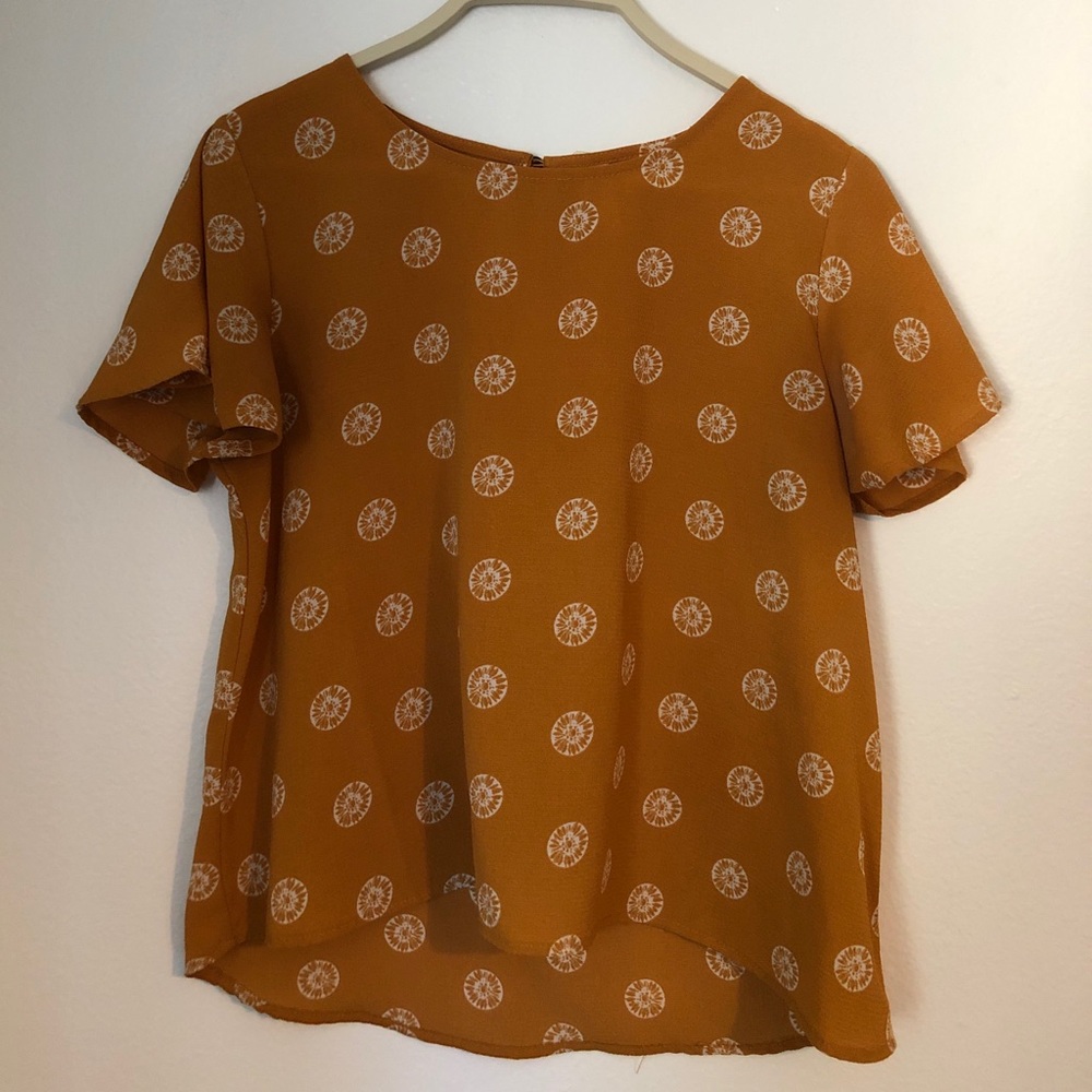 Target mustard yellow top